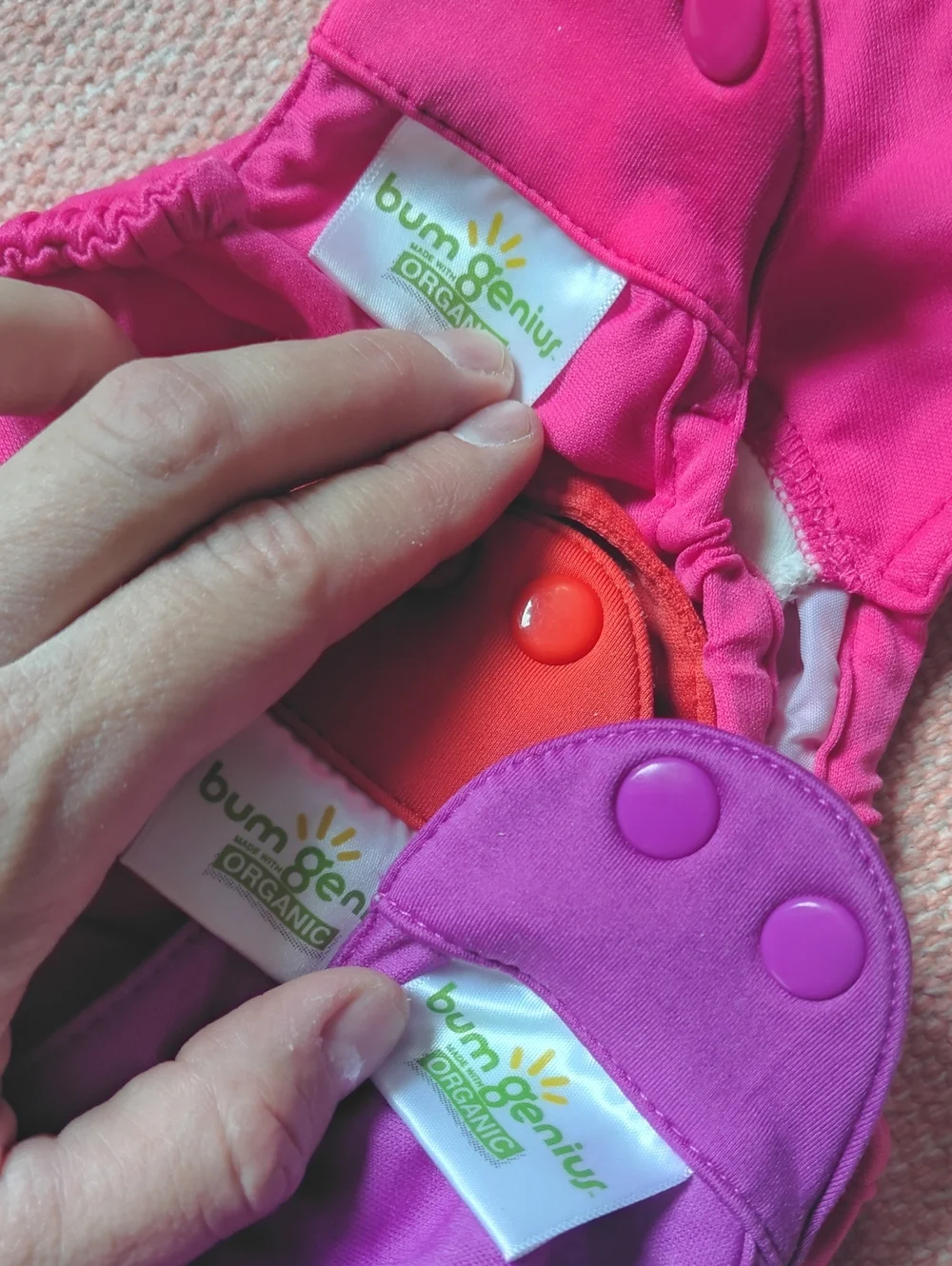 Made In USA - BumGenius Three-Pack Diaper Covers  WITH ORGANIC COTTON LINING